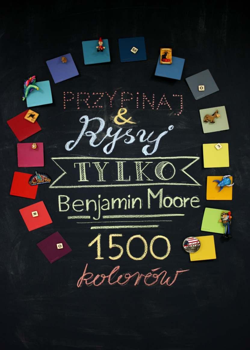 MAGIC BOARD SYSTEM MAGIC BOARD SYSTEM - tablica magnetyczno-kredowa Połączenie tapety magnetycznej Magnetic Wallpaper o wyjątkowej sile przyciągania magnesów z farbą tablicową Chalkboard Paint 308 i