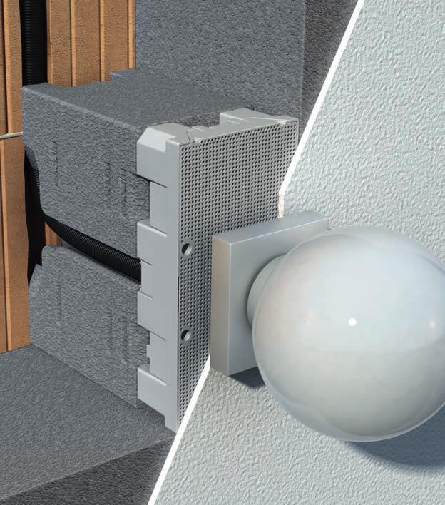 Fasadowa płyta montażowa dla izolacji o grubości od 160 do 310 mm NOWOŚĆ Nowy system z fasadową płytą montażową został