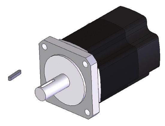 1 Remove the motor key if the diameter of motor shaft is under φ 35.