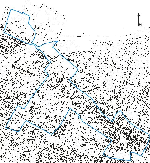 Mapa poglądowa obszaru zdegradowanego na terenie miasta Jędrzejów