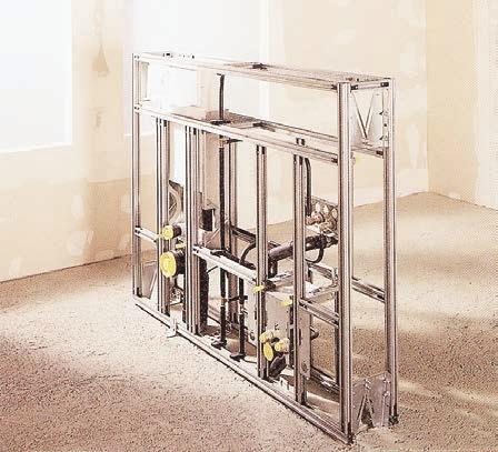 1.4. Geberit GIS kompleksowy system instalacyjny do lekkiej zabudowy 1.4.1. System Geberit GIS System instalacyjny Geberit GIS jest systemem pozwalającym na wykonanie kompletnej ściany instalacyjnej w zabudowie lekkiej.