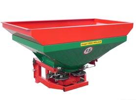 ROZSIEWACZ NAWOZÓW DRN 700/1400 L Rozsiewacz nawozów DRN przeznaczony jest do powierzchniowego wysiewu nawozów mineralnych i granulowanych na polach uprawnych, łąkach i pastwiskach o małych i