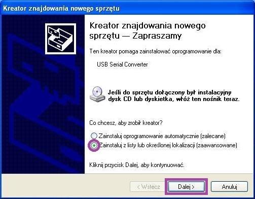 4. Instalacja sterowników Niniejszy punkt przedstawia instalacje sterowników dla trzech wybranych najpopularniejszych systemów Windows. 4.