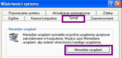 Port ) oznacza to, że sterowniki są zainstalowane i powinny działać poprawnie.