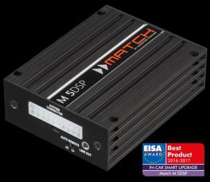 WZMACNIACZE MIKRO M 5DSP 5-KANAŁOWY WZMACNIACZ Z 7-KANAŁOWYM DSP Moc RMS @ 4Ω High Power: 4 x 60W Moc RMS @ 4Ω Mid Power: 4 x 35W Moc RMS na wyjściu