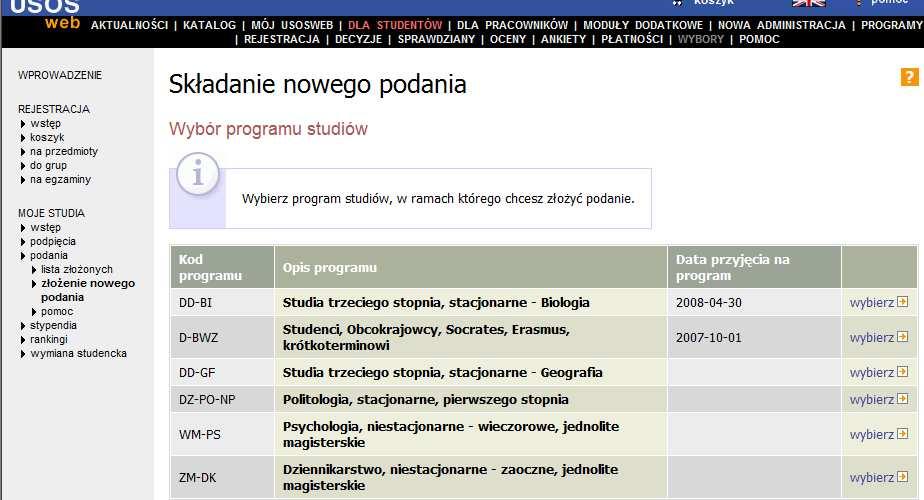 Punkt 7 paragrafu 17 Regulaminu Studiów w UW brzmi następująco: Student studiów pierwszego stopnia oraz student studiów drugiego stopnia ma prawo w trakcie trwania studiów do jednokrotnej rezygnacji