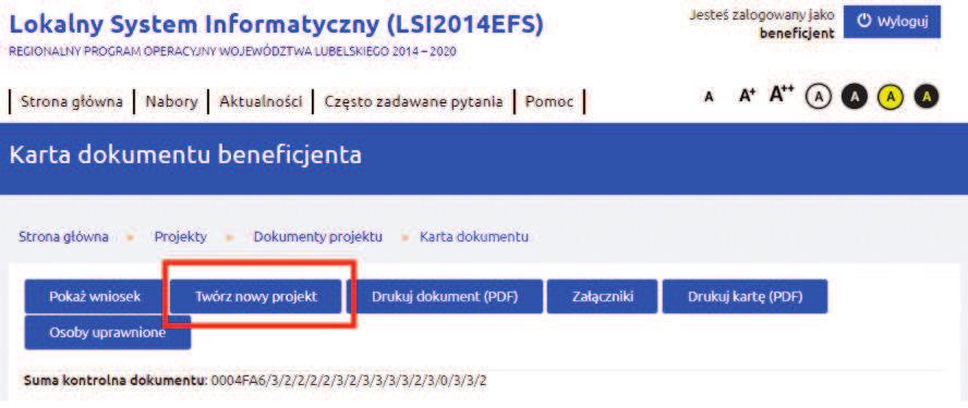 ułatwienia możesz z menu "Pokaż personalizację tabeli" oprócz "Numeru kolejnego wersji" dodatkowo zaznaczyć pola Użytkownik tworzący wersję, Data pierwszej edycji karty, Data ostatniej modyfikacji
