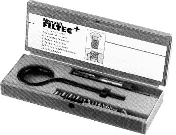 FILTEC Zestawy naprawcze i asortymentowe NARZÊDZIA Zestawy naprawcze Typ M4 x 0,70 Typ M5 x 0,80 Typ M6 x 1,00 Typ M8 x 1,25 Typ M10 x 0,70 Typ M12 x 1,75 Ka dy zestaw naprawczy jest przeznaczony dla