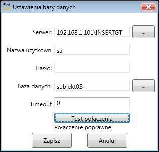 19 Należy wybrać prawidłwą bazę danych i ptwierdzić przyciskiem Wybierz.