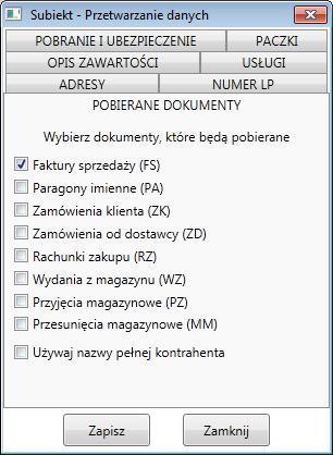 21 Okn t składa się z pól: Lgin lgin d aplikacji kurierskiej Hasł hasł d aplikacji kurierskiej Nazwa nadawcy nazwa firmy Kntakt (Nazwisk) nazwisk sby kntaktwej Kd kraju kd kraju nadawcy (dla Plski PL