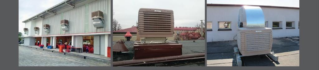 ZASTOSOWANIE KLIMATYZATORÓW EWAPORACYJNYCH Klimatyzatory ewaporacyjne nadają się