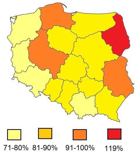 Bezpośrednie inwestycje zagraniczne na 1 mieszkańca w latach 2007 2010 Dynamika napływu bezpośrednich inwestycji zagranicznych na 1 mieszkańca w latach 2007 2010 Na podstawie: www.podlaskie.