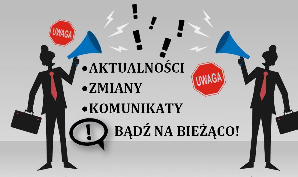 kliknij INFORMACJE, BIEŻĄCE KOMUNIKATY