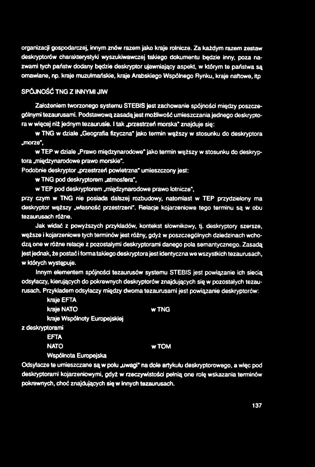 organizacji gospodarczej, innym znów razem jako kraje rolnicze.