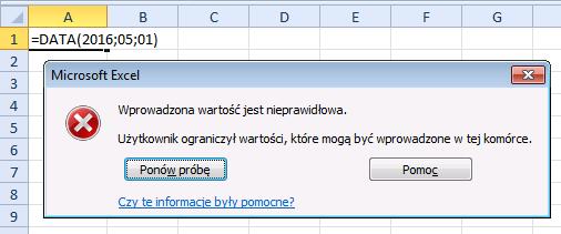 : dni tygodnia, miesiące), można zastosować sprawdzanie poprawności przy pomocy opcji Lista. Najpierw należy przygotować na boku arkusza listę wszystkich możliwych opcji.