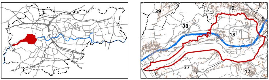 18. PARK NADWIŚLAŃSKI-ZACHÓD I PRZEGORZAŁY JEDNOSTKA: 18 POWIERZCHNIA: NAZWA: 732.