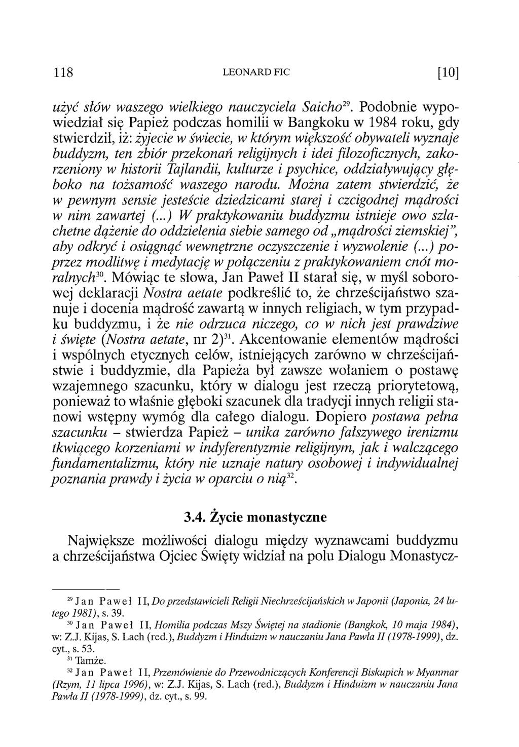 1 1 8 LEONARD FIC [10] użyć słów waszego wielkiego nauczyciela Saicho29.
