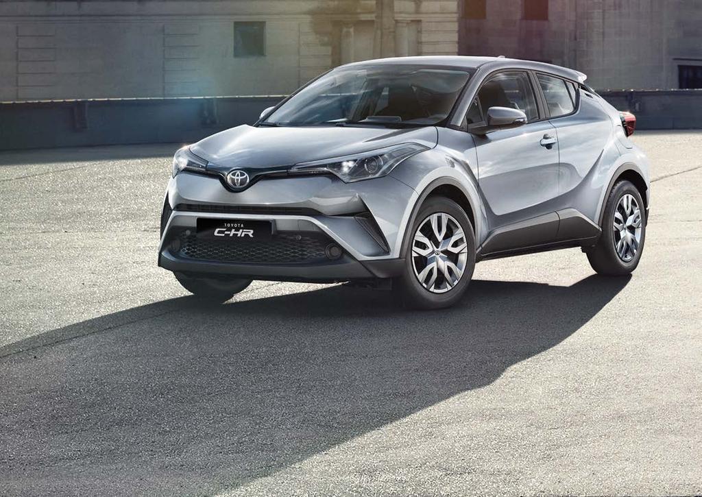 ACTIVE TOYOTA C-HR NAJWAŻNIEJSZE ELEMENTY WYPOSAŻENIA STANDARDOWEGO: Układ wczesnego reagowania w razie ryzyka zderzenia (PCS) z systemem wykrywania pieszych (PD) Układ ostrzegania o niezamierzonej