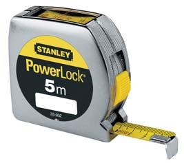 Narzędzia i materiały pomocnicze Drobne narzędzia Noże monterskie i przymiar taśmowy ST033932 Przymiar taśmowy Powerlock Stanley 5m Opak.