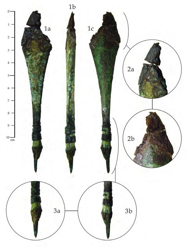 Warrior-women in Viking Age Scandinavia? A preliminary archaeological study 285 Fig. 4. Bronze spear/staff from grave A505 from Trekroner-Grydehøj, Denmark. Photo by Leszek Gardeła.