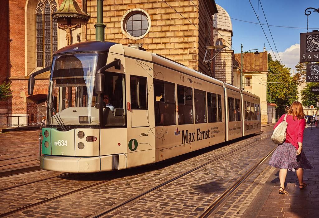 logo Sponsora na tramwaju