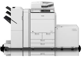 narożne/podwójne/ broszurowe), dziurkacze (2/4/2 4) Opcjonalny, pionowy dotykowy ekran LCD o przekątnej 26,4 cm 120 obr.