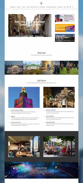 WWW.WARSAWCITYBREAK.COM Strona przeznaczona dla turysty zagranicznego, która powstała w ramach kampanii Warsaw Citybreak na rynkach brytyjskim, niemieckim i szwedzkim i prowadzona jest w 3 językach.