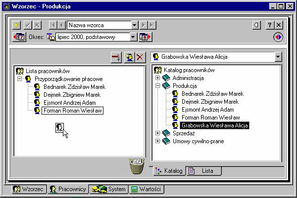 Ustawienia programu 49 Rys. 1-44 Wzorzec - Produkcja ustawienia na zakładce Wzorzec.