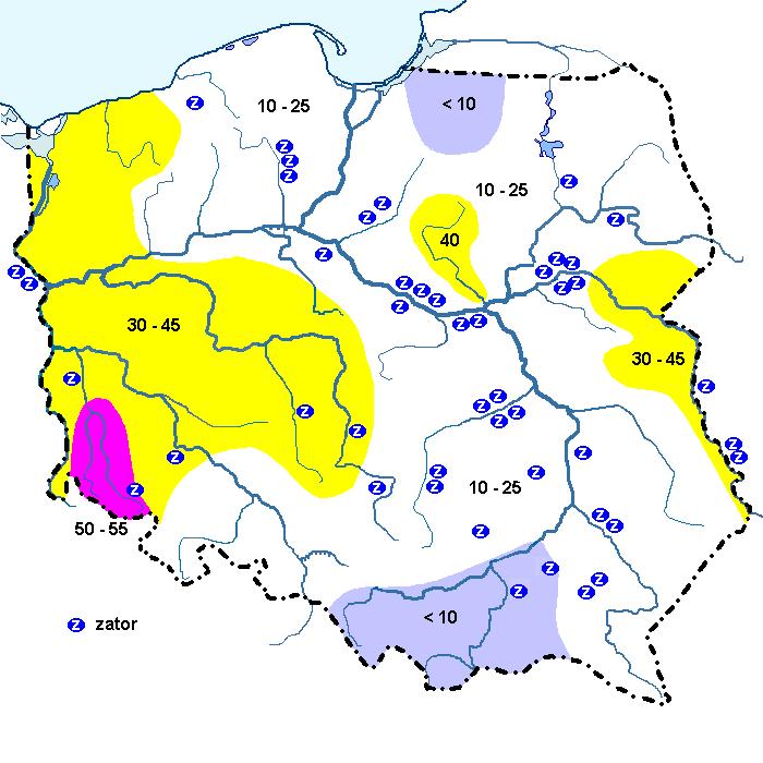 Klasyfikacja wezbrań i powodzi Ilość i rozkład