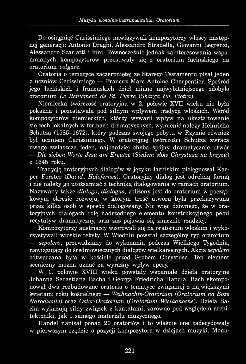Muzyka wokalno-instrumentalna.