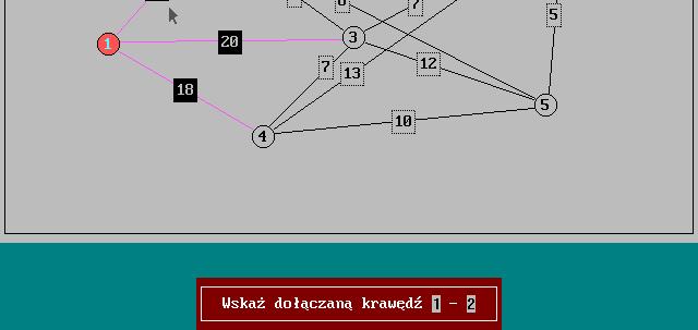 8.2. Minimalne drzewo rozpinające 8.2.2. Kolejne iteracje (1/6) Iteracja 1 T.