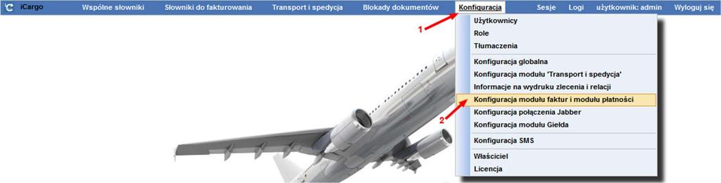 1) i Konfiguracja modułu faktur i modułu płatności (Rys. 417, poz.2). Rys.