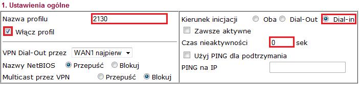 1. Konfiguracja serwera VPN (Vigor2920) Przejdź do zakładki VPN i Dostęp Zdalny>>Protokoły VPN w panelu konfiguracyjnym routera i sprawdź (lub zaznacz) czy jest włączona obsługa protokołu IPSec.