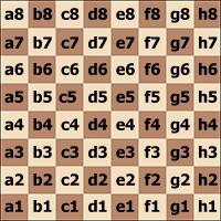 C.7. Z powyższego wynika, że każde z 64 pól szachownicy ma jednoznaczne oznaczenie literowo-cyfrowe, jak na diagramie: C.8. C.9.