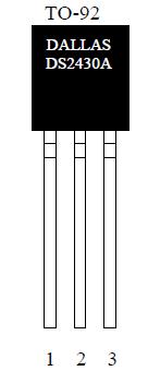 DS2430 256-bit 1wire EEPROM Główne sekcje pamięci DS2430 256-bit 1wire EEPROM: - 64-bitowa pamięć ROM (laserowo wypalona) - 256-bitowa pamięć danych EEPROM - 256-bitowy pamięć tymczasowa (pośredniczy