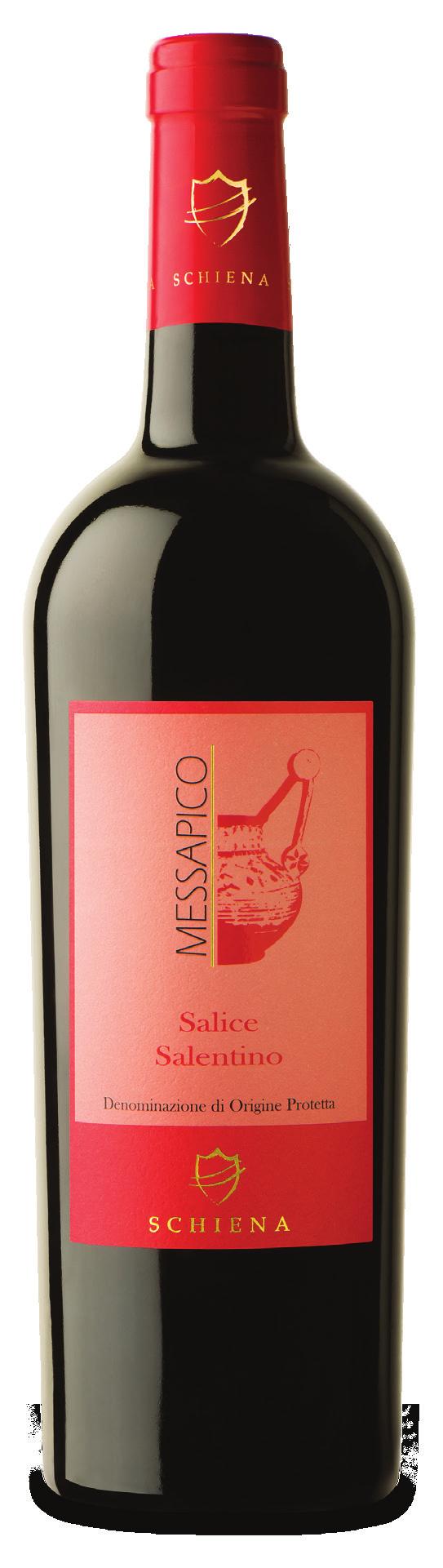 messapico salice salentino dop TRADITION 80% Negroamaro, 20% Malvasia Nera. San Donaci (Br). Formy szpalerowe (5.000 sadzonek/ha).