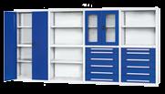 Katalog wyposażenia obiektów Przemysłowych 2011/12 Modułowy system regałowy Przeznaczony jest do samodzielnego montażu, regał składa się ze ścian bocznych, ściany tylnej, ściany górnej i dolnej oraz