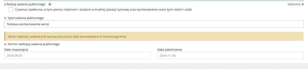 Po wybraniu dla każdego oferenta po jednej opcji przypisania danych należy kliknąć w Stwórz ofertę. Pojawi się nowy widok z danymi oferentów/organizacji wstawionymi według wybranych opcji. 2.