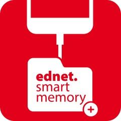 Pobieranie aplikacji W sklepie App Store wyszukaj aplikację "ednet smart memory" i stuknij przycisk "Download" (Pobierz) Po pobraniu aplikacji i podłączeniu urządzenia wyświetli się komunikat.