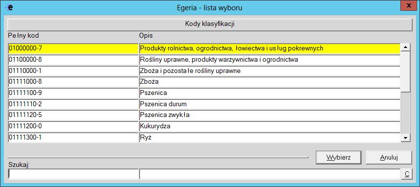 Wybór potwierdzamy przyciskiem