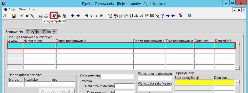 Uzupełnić można następujące pola. Numer. - numer oferty pole wymagane. Kod wyk.