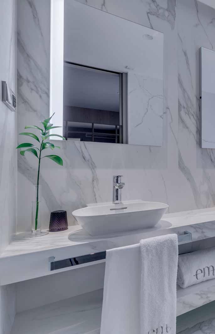HOTEL EMPERATRIZ BARCELÓ MADRID (SPAIN) Wall Cladding, Vanity Top, Shelves,