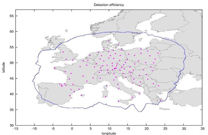 A L ( 6H W) L (3) gdzie: H wysokość zawieszenia przewodów odgromowych nad powierzchnią ziemi, W szerokość słupa, L długość linii. 2.
