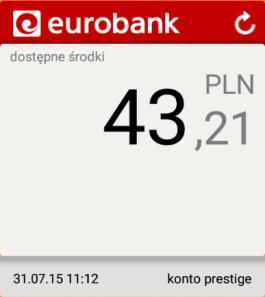WIDGET Jeżeli posiadasz telefon lub tablet z systemem Android lub ios w wersji minimum 8 (ios8) lub Windows Phone, możesz (jest to