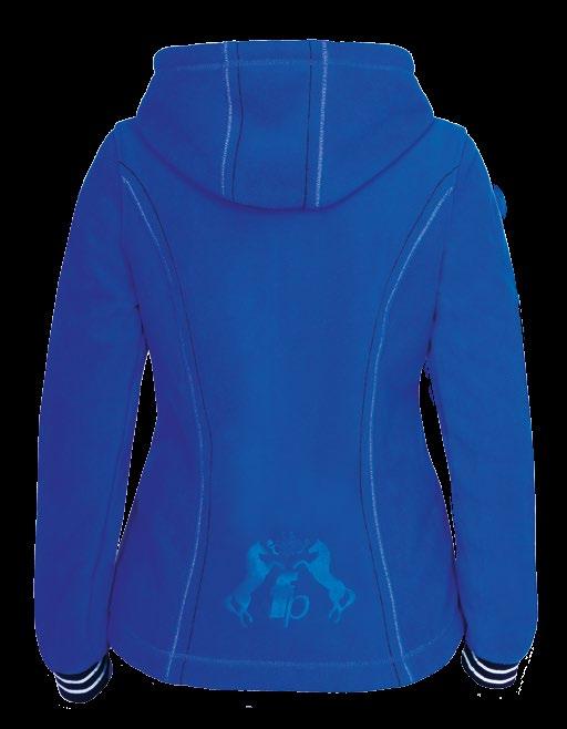Very warm and comfortable hooded sweatshirt made of high quality fleece (330 g). Fastened with double-sided zipper. Sleeves completed with cuffs.