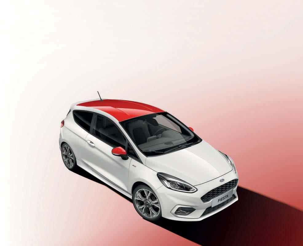 FORD FIESTA Wersje wyposażenia Trend SYNC Edition ST-Line Titanium Vignale Standardowe wyposażenie 15" stalowe obręcze kół z kołpakami Reflektory halogenowe ze światłami do jazdy dziennej Lusterka
