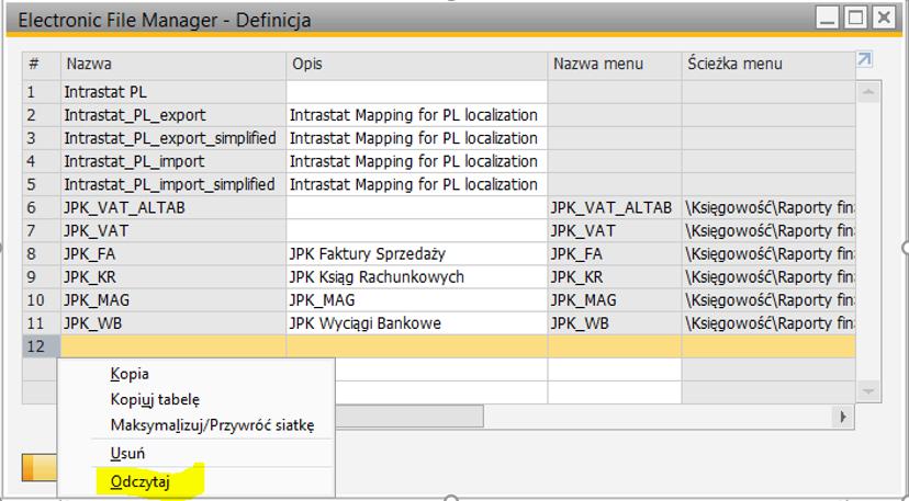 Po wczytaniu formatu pliku JPK_VAT_17.GEP będzie on dostępny w menu Raportów z obszaru Księgowości. 8.