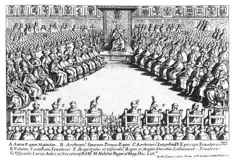 Wspólne zjazdy króla, senatu i posłów nazywano sejmem walnym. Rola posłów zaczęła rosnąć i wkrótce stali się odrębną częścią parlamentu izbą poselską.