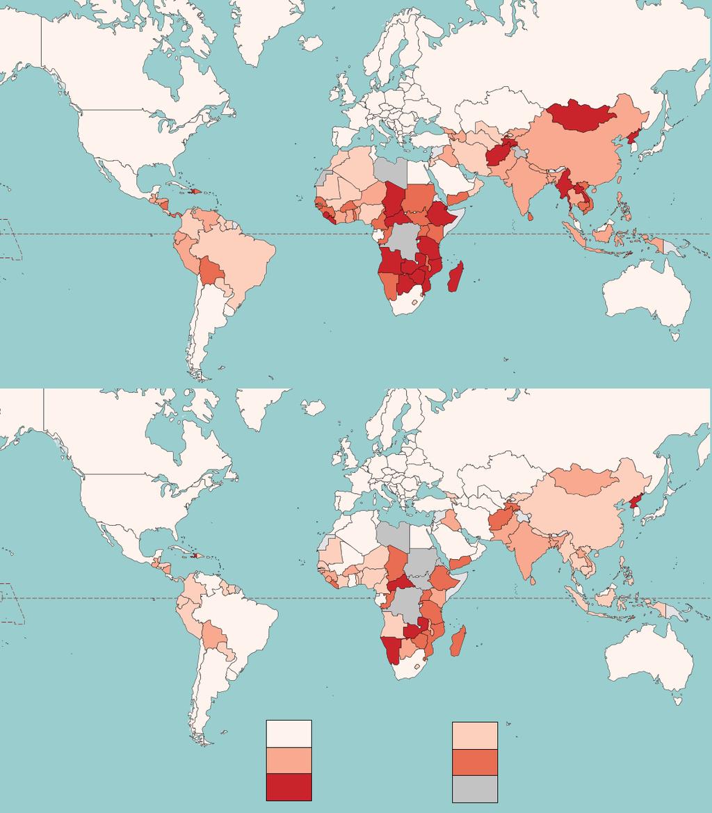 2015 rok Rys. Udział osób głodujących w % Źródło: http://www.fao.org/hunger/en/ Zadanie 21. /0-1p.