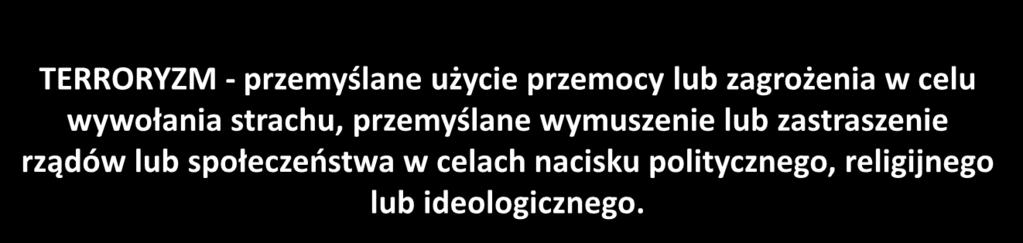 Terroryzm czym jest?